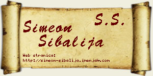 Simeon Šibalija vizit kartica